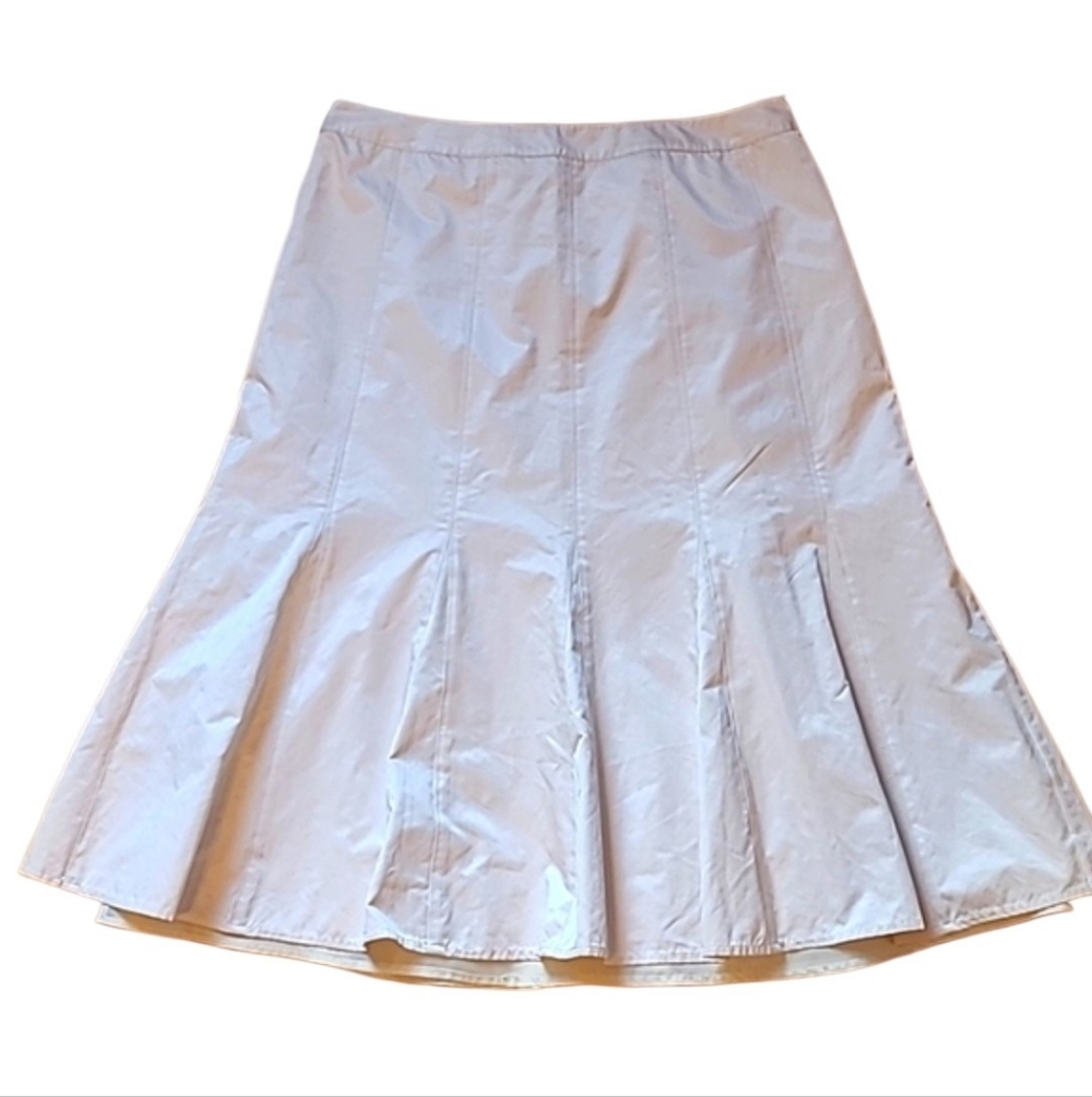 Shimmery White Flare Skirt Spanner